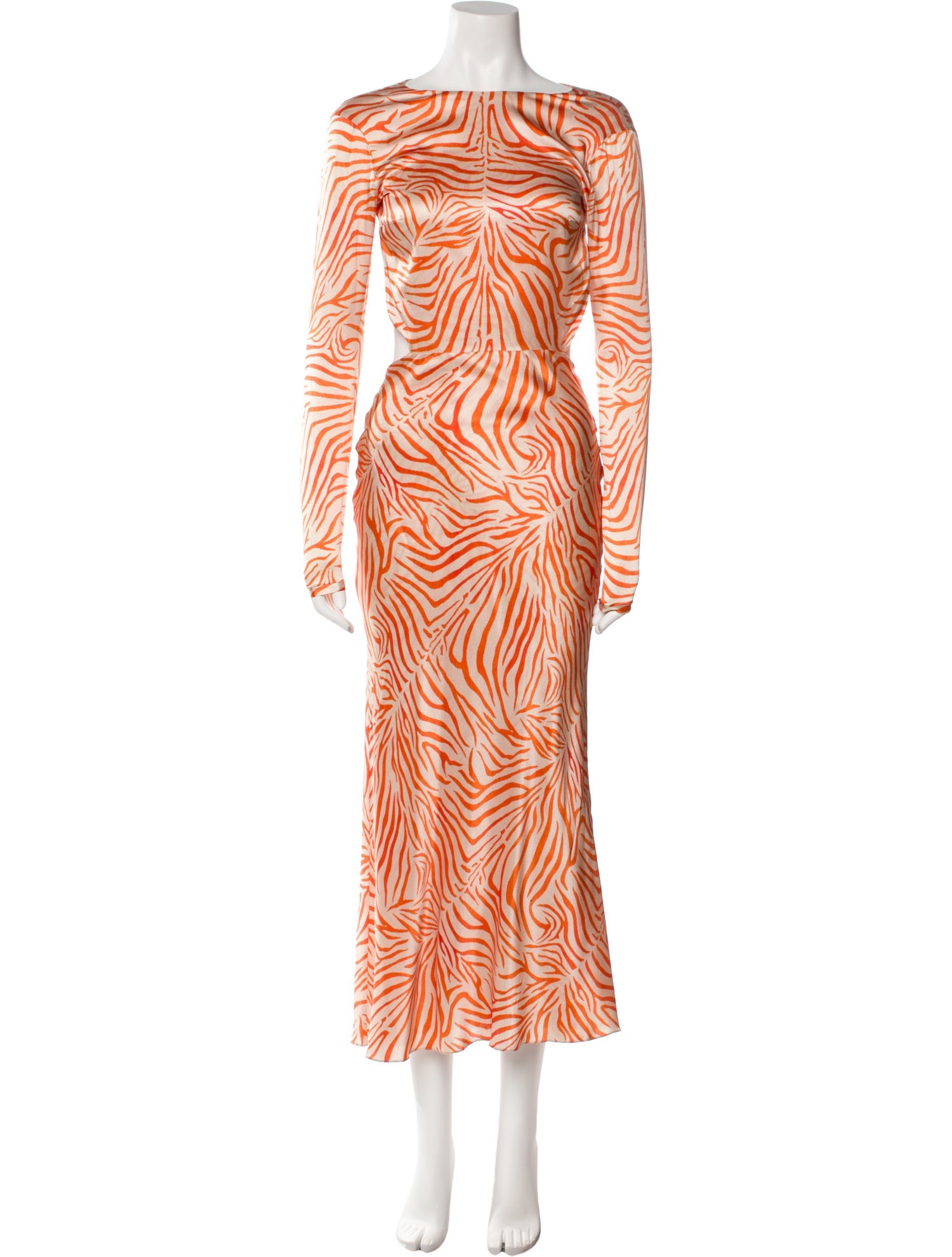 Adriana Iglesias Silk Long Dress